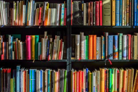 Books on shelf